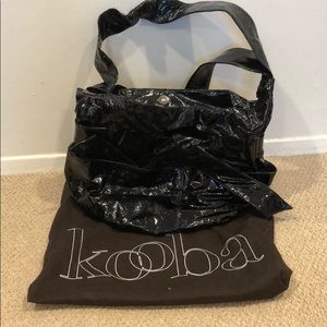 Kooba Authentic Black Patent Leather Bag